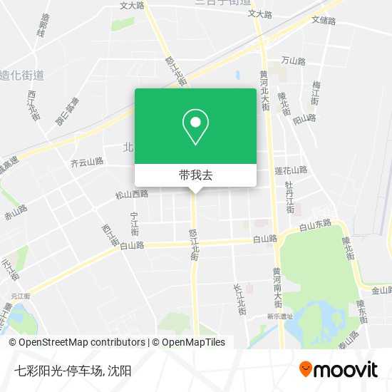 七彩阳光-停车场地图