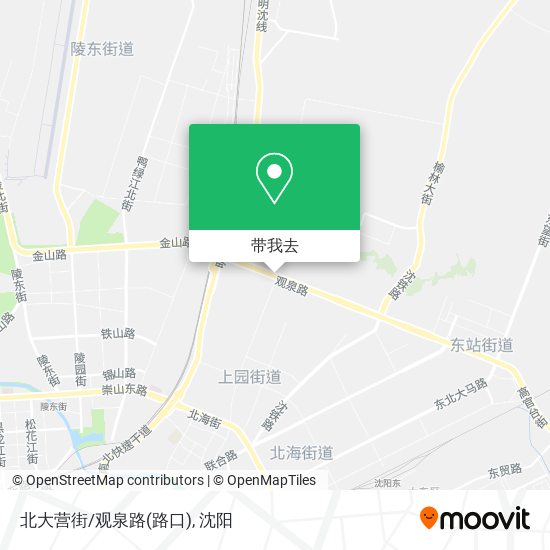 北大营街/观泉路(路口)地图