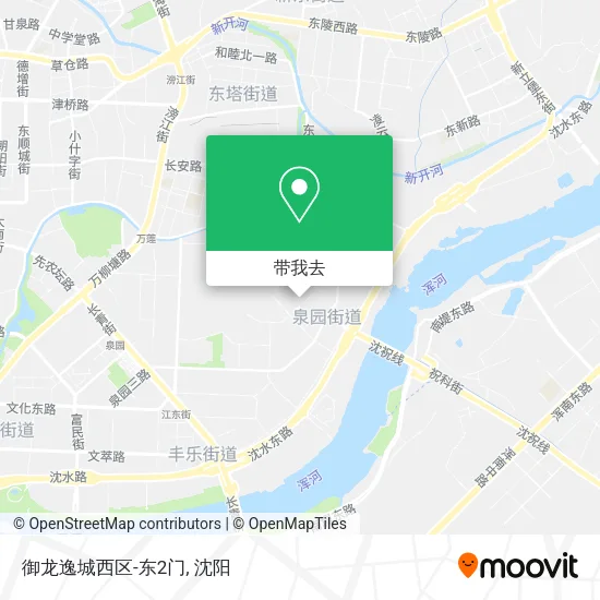 御龙逸城西区-东2门地图