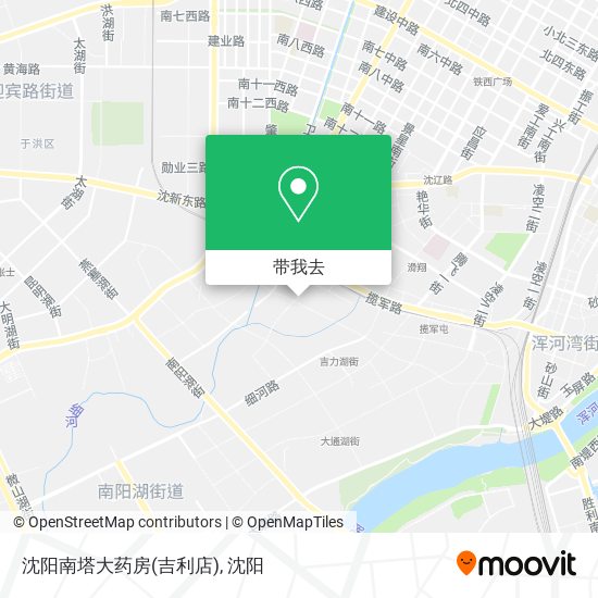 沈阳南塔大药房(吉利店)地图