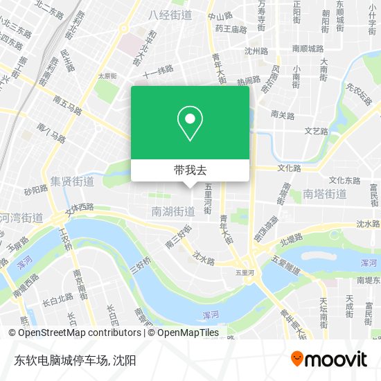 东软电脑城停车场地图
