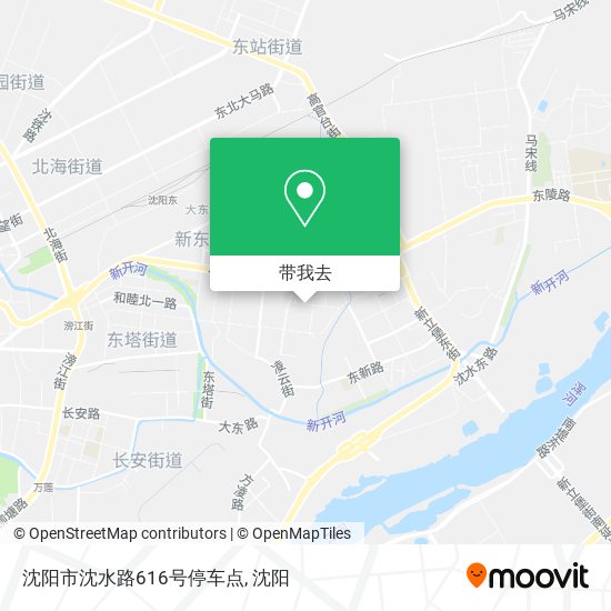 沈阳市沈水路616号停车点地图