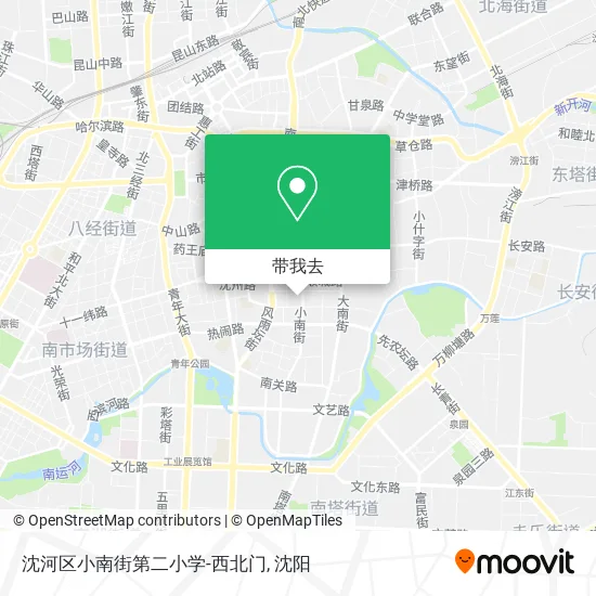 沈河区小南街第二小学-西北门地图