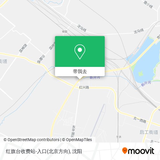 红旗台收费站-入口(北京方向)地图