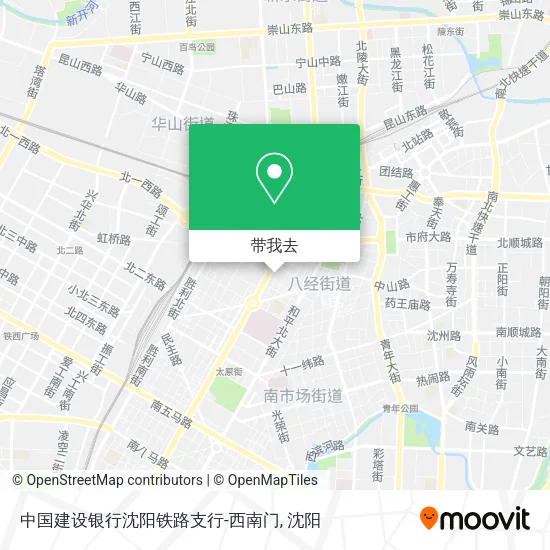 中国建设银行沈阳铁路支行-西南门地图