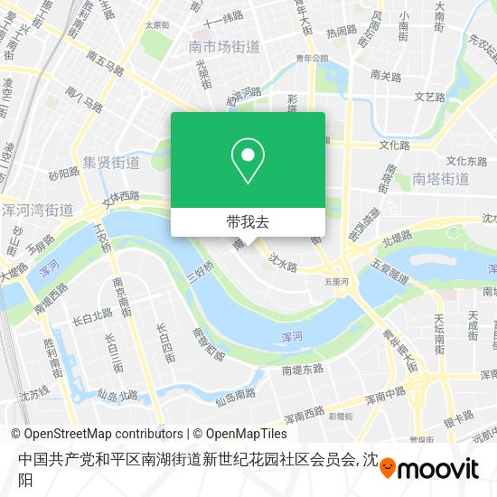 中国共产党和平区南湖街道新世纪花园社区会员会地图