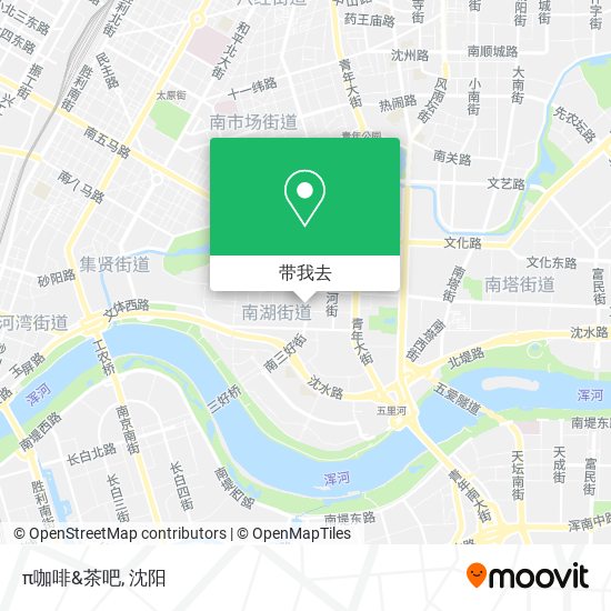 π咖啡&茶吧地图
