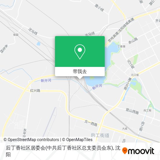 后丁香社区居委会(中共后丁香社区总支委员会东)地图