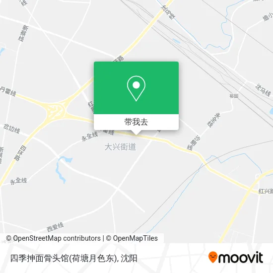 四季抻面骨头馆(荷塘月色东)地图