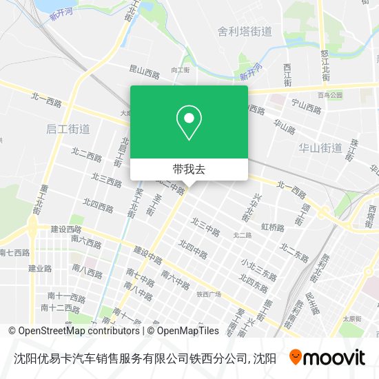 沈阳优易卡汽车销售服务有限公司铁西分公司地图