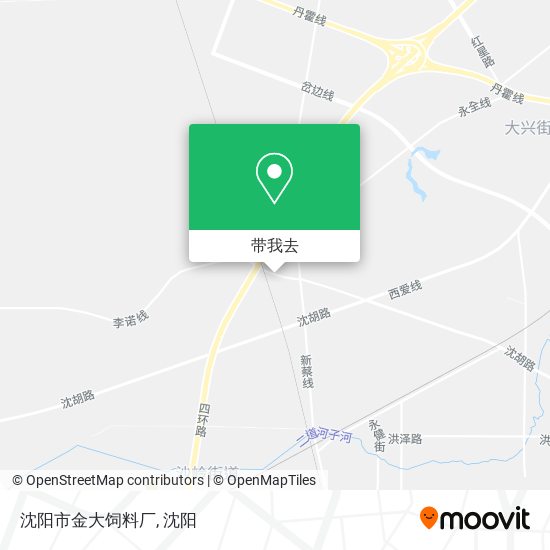 沈阳市金大饲料厂地图