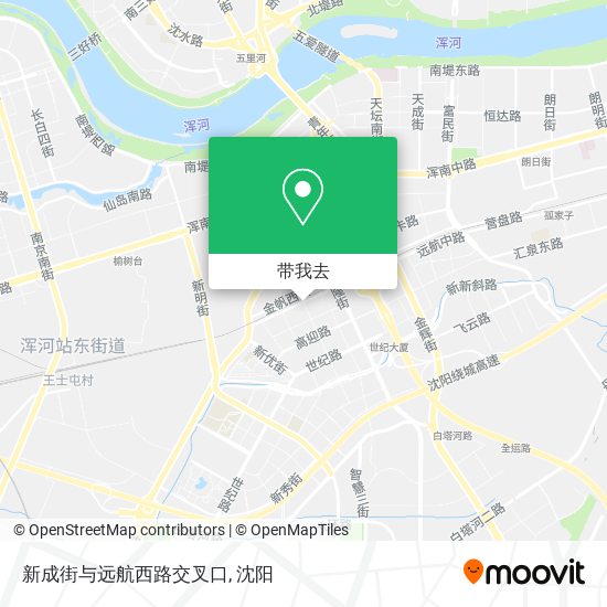 新成街与远航西路交叉口地图