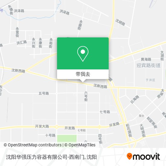 沈阳华强压力容器有限公司-西南门地图