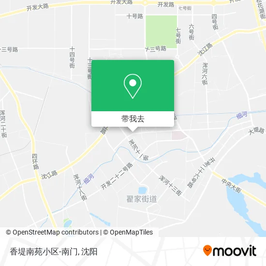 香堤南苑小区-南门地图
