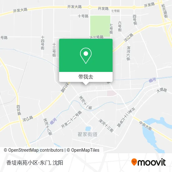 香堤南苑小区-东门地图