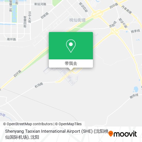 Shenyang Taoxian International Airport (SHE) (沈阳桃仙国际机场)地图
