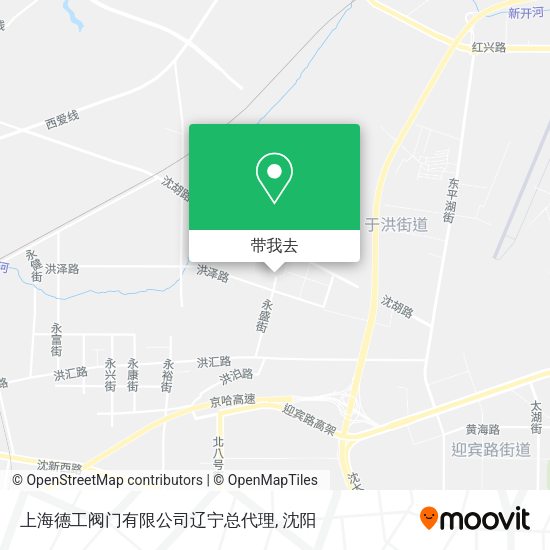 上海德工阀门有限公司辽宁总代理地图