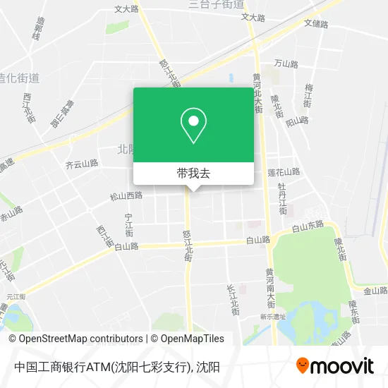 中国工商银行ATM(沈阳七彩支行)地图