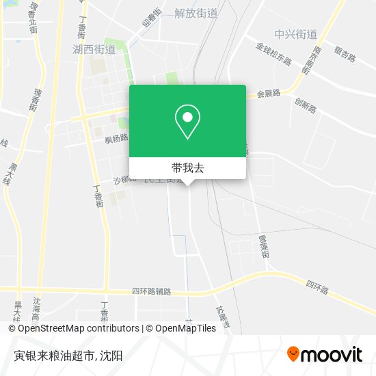 寅银来粮油超市地图