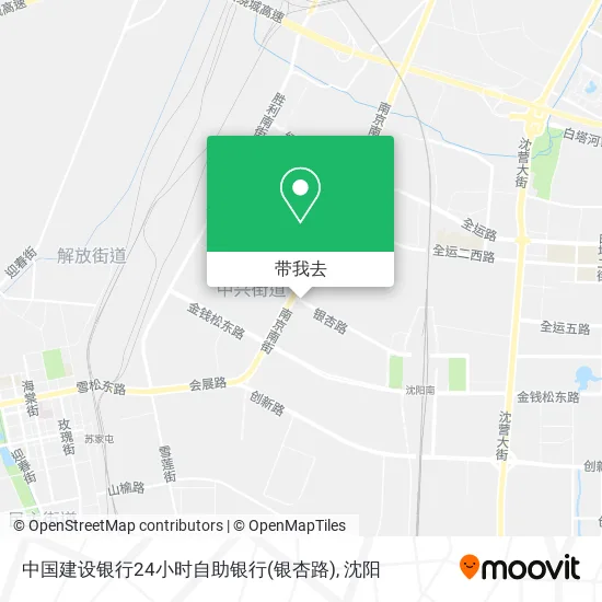 中国建设银行24小时自助银行(银杏路)地图