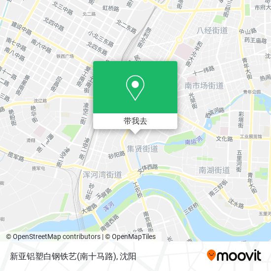 新亚铝塑白钢铁艺(南十马路)地图