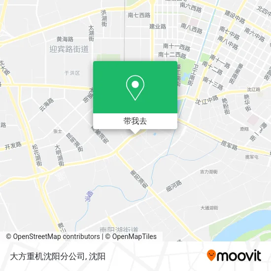 大方重机沈阳分公司地图