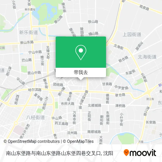 南山东堡路与南山东堡路山东堡四巷交叉口地图
