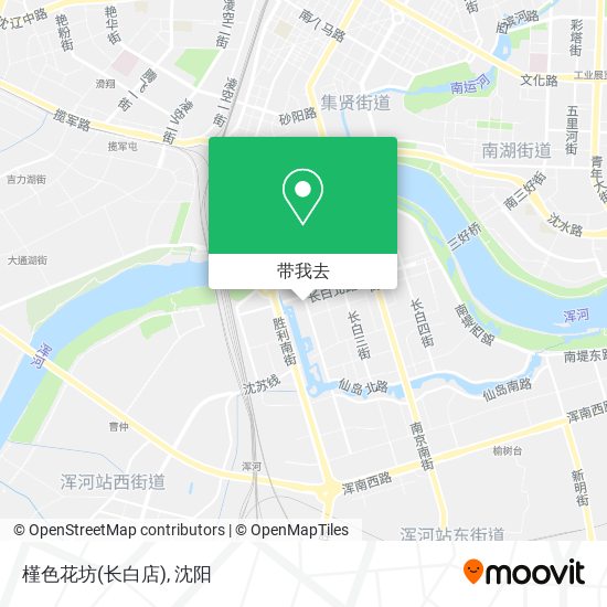 槿色花坊(长白店)地图