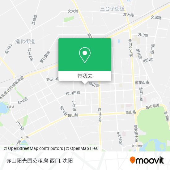 赤山阳光园公租房-西门地图