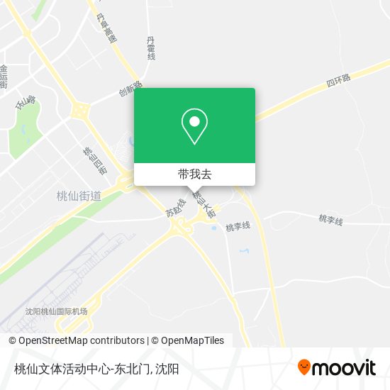 桃仙文体活动中心-东北门地图