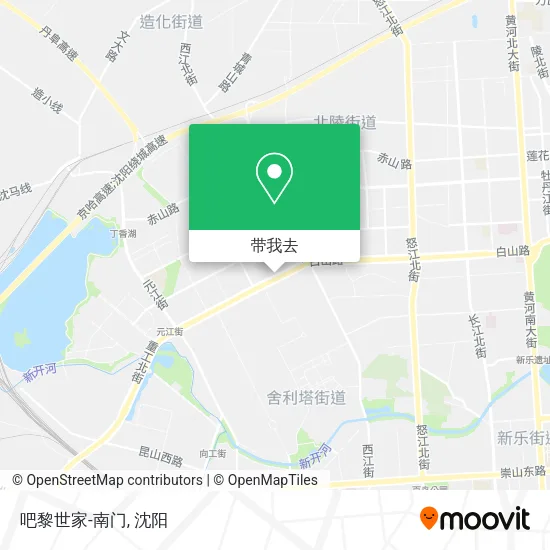 吧黎世家-南门地图