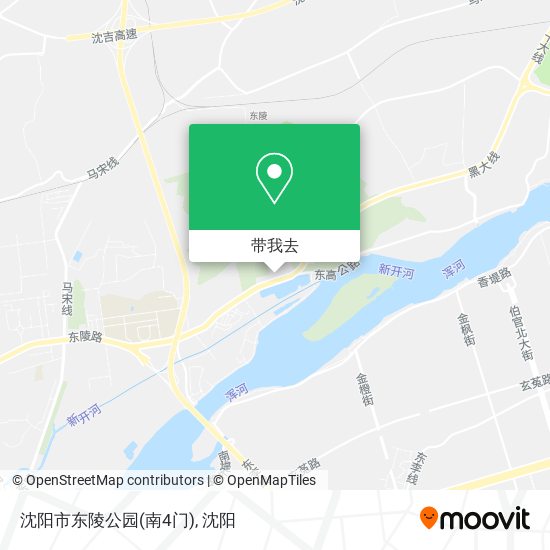 沈阳市东陵公园(南4门)地图