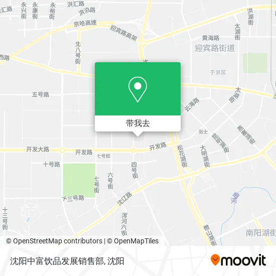 沈阳中富饮品发展销售部地图