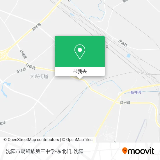 沈阳市朝鲜族第三中学-东北门地图