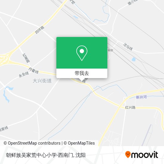朝鲜族吴家荒中心小学-西南门地图