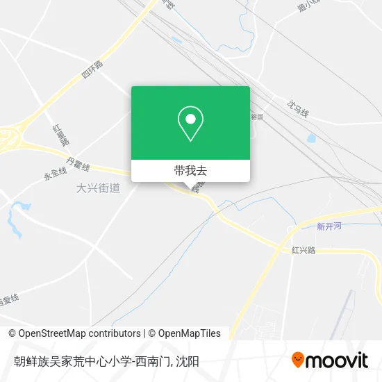 朝鲜族吴家荒中心小学-西南门地图