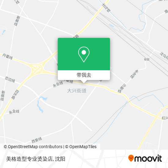 美格造型专业烫染店地图