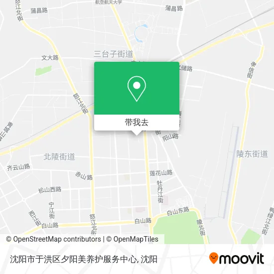 沈阳市于洪区夕阳美养护服务中心地图