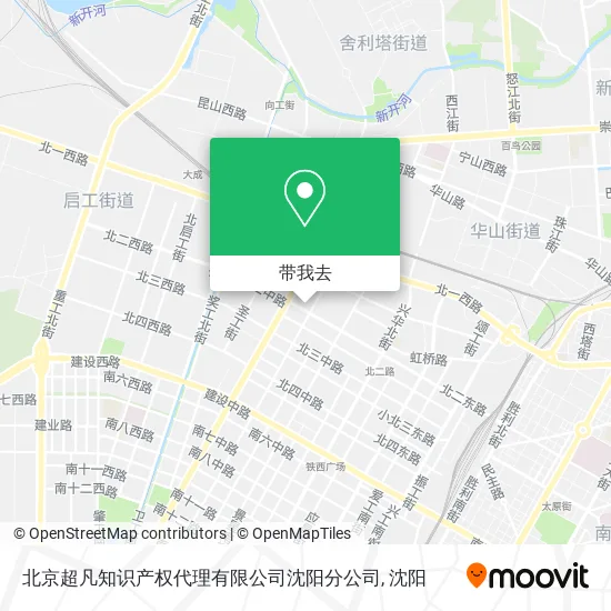 北京超凡知识产权代理有限公司沈阳分公司地图