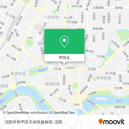 沈阳市和平区天佑快捷旅馆地图