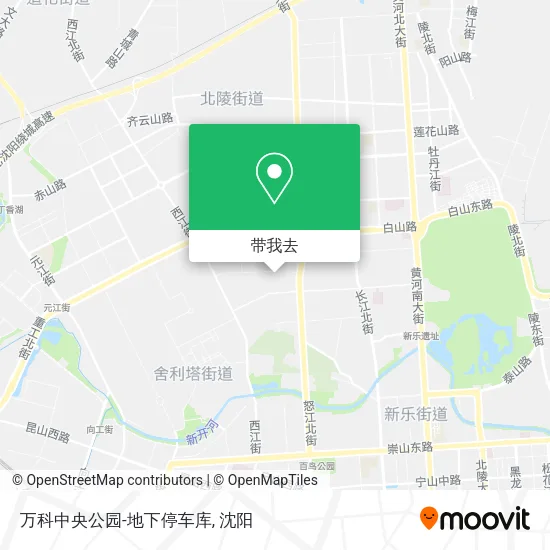 万科中央公园-地下停车库地图