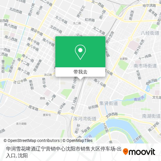 华润雪花啤酒辽宁营销中心沈阳市销售大区停车场-出入口地图
