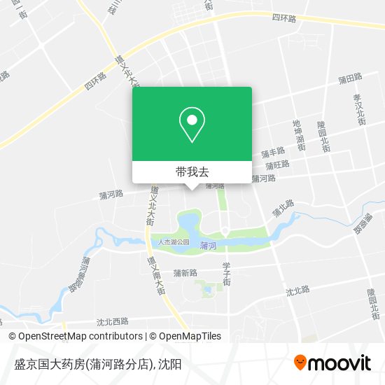 盛京国大药房(蒲河路分店)地图