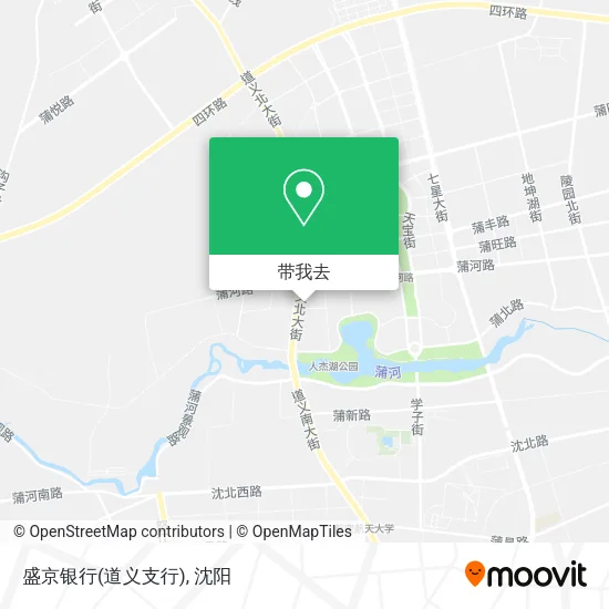 盛京银行(道义支行)地图