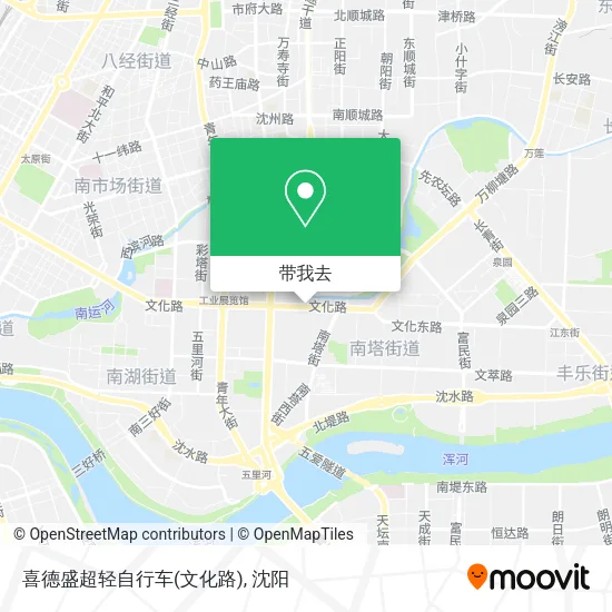 喜德盛超轻自行车(文化路)地图