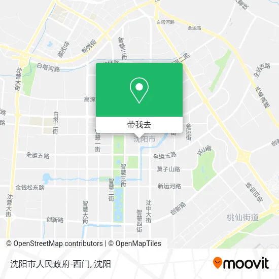 沈阳市人民政府-西门地图