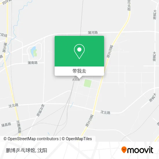 鹏博乒乓球馆地图