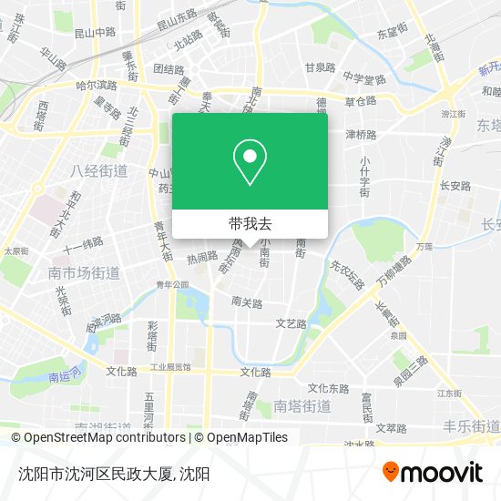 沈阳市沈河区民政大厦地图