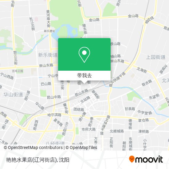 艳艳水果店(辽河街店)地图