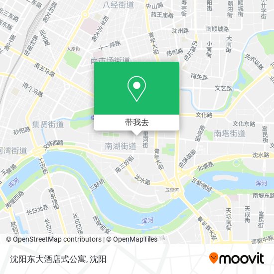 沈阳东大酒店式公寓地图